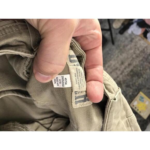 Duluth Trading Pants Mens 34 X 30 Flex Fire Hose Foreman Brown Canvas Work - Picture 3 of 11